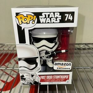 Funko Star Wars First Order Stormtrooper Pop! Vinyl - White, Black, Red #74